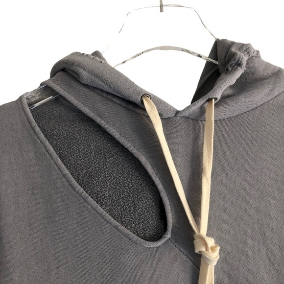 n:Philanthropy Fran Hooded Sweatshirt Gray XS - Picture 7 of 13